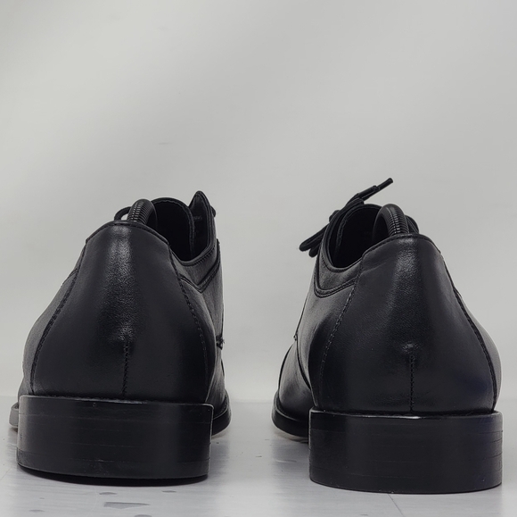 Johnston & Murphy Mens Size 12M Cap Toe Oxford Black Leather Shoes main image 9